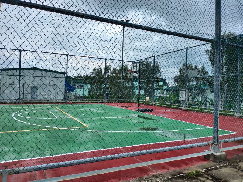 Mesh Fencing Around a Sports Field
