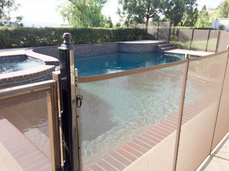 Fence Secured Around Pool
